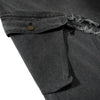 Men's Washed Distressed Denim Pants Wide Leg Patchwork Raw Edge Unique