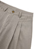 Double-Pleat Baggy Wide-Leg Trousers