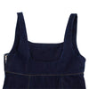 Classic Denim Square Neck A-Line Dress