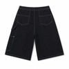 Vintage Black Relaxed Fit Denim Shorts
