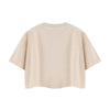 Snowflake Washed Boxy Cropped Cotton Tee 2026