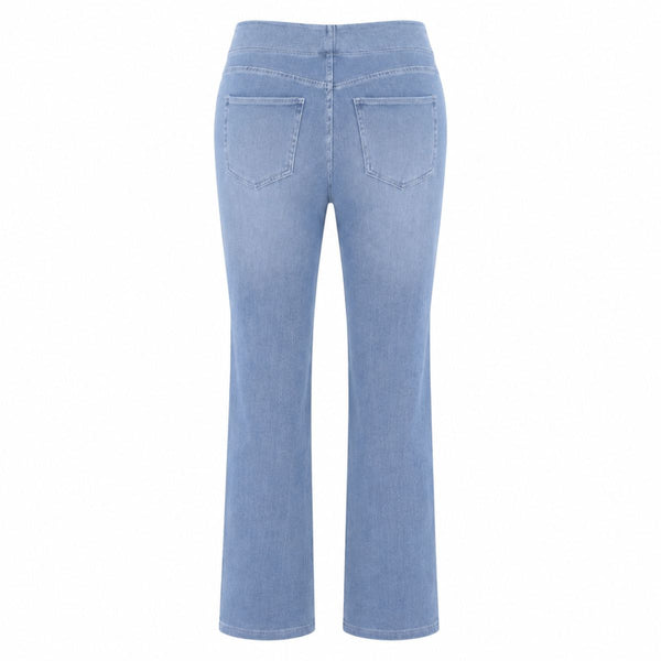 Vintage Washed High Waist Straight Leg Jeans