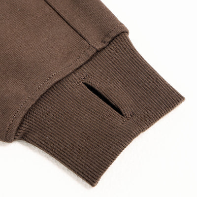 Minimalist Stand Collar Zip Up Sweatshirt