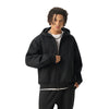 Solid Color Double-Slider Zipper Fleece Hoodie