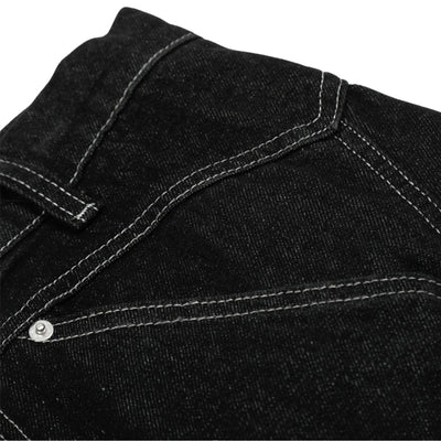 Men's Loose-Fit Pleated Scythe-Cut Wide-Leg Pants