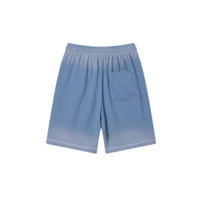 Retro Bleached Ombre Streetwear Loose Fit Bermuda Shorts