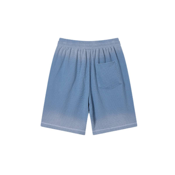 Retro Bleached Ombre Streetwear Loose Fit Bermuda Shorts