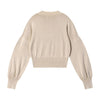 Vintage Snow Wash Cropped Cotton Knit Sweater