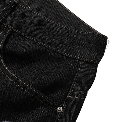 Vintage Black Straight Leg Jeans