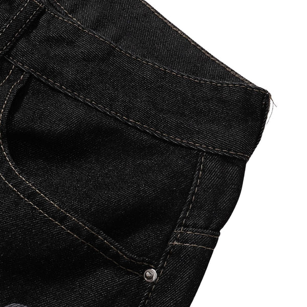 Vintage Black Straight Leg Jeans