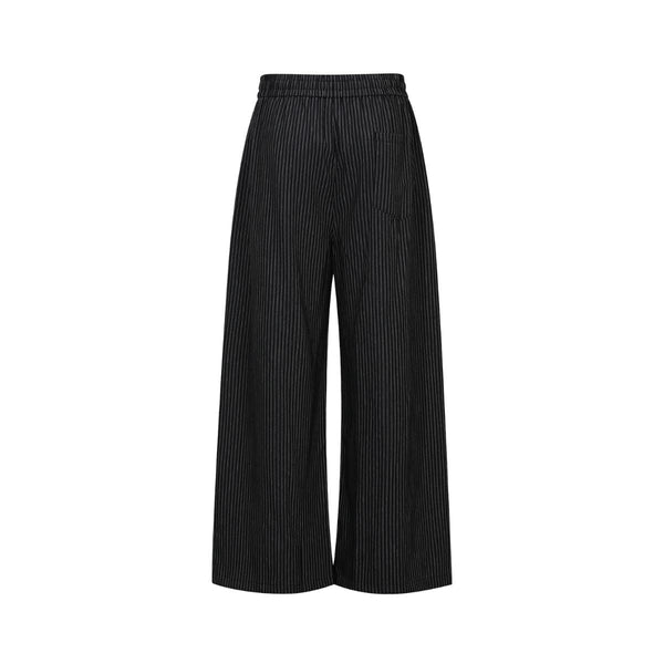 Vintage Striped Wide Leg Suit Trousers