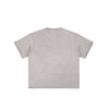 Wax Dyed Distressed Raw Hem Streetwear T Shirt