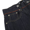 Raw Indigo Wide Leg Jeans with Metal Horsebit Detail