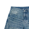 Medium Blue 3D-Whisker Baggy Jeans