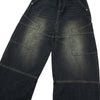 Washed Structured Heavy-Duty Straight-Leg Carpenter Jeans