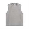 Raw Edge Patchwork Muscle Tank 275gsm