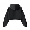 Women's Solid Color Relaxed Cropped Hoodie