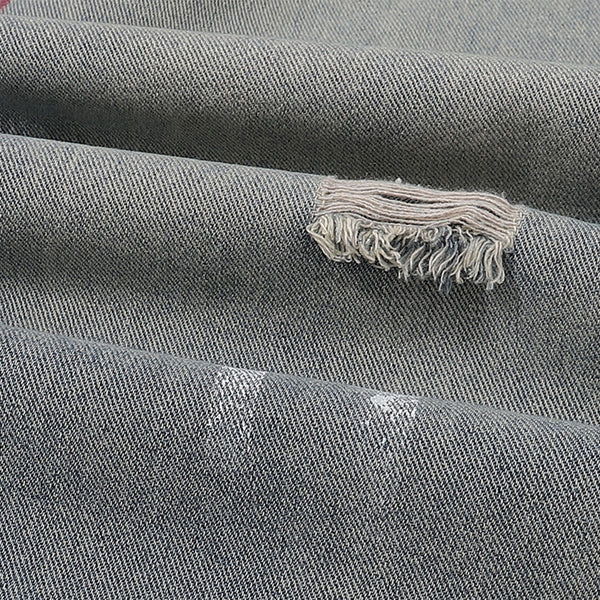 Paint Splatter Distressed Wide Leg Denim