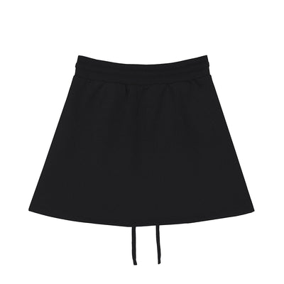 Solid Color A-Line Mini Skirt