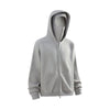 Unisex Full-Zip Fleece Layered Hood Hoodie