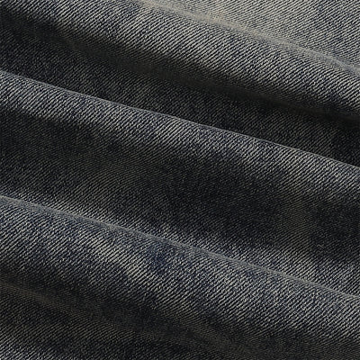 Decorative Rope Dark Wash Vintage Wide Leg Jeans