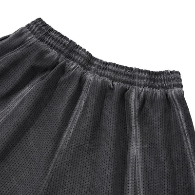 Breathable Mesh Athletic Elastic Waist Training Shorts