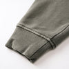 Stand Collar Panel Detail Washed Zip Up Sweatshirt