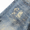 Distressed Brushstroke Fade Loose Baggy Jeans