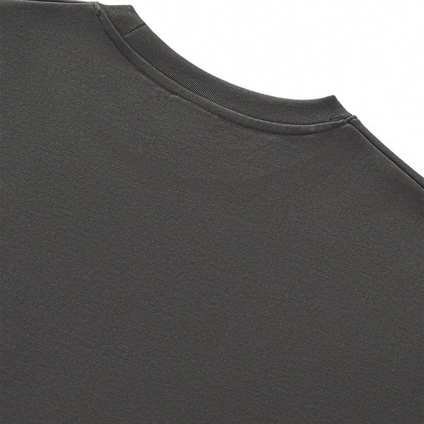 Boxy Cropped Raw Edge T-Shirt