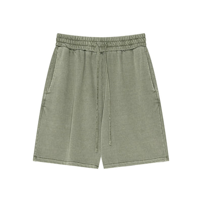 Washed Loose Fit Short Pants