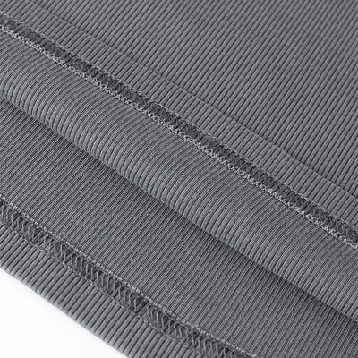 Front Tie Ribbed Knit Shoulder Wrap