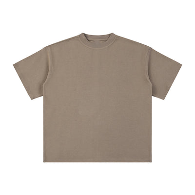 Heavyweight Waffle Split-Hem Texture T-Shirt