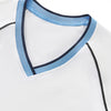 Contrast V-Neck Slim Fit Cropped Y2K Tee