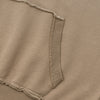Ombre Raw Edge Kangaroo Pocket Distressed Hoodie