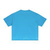 Boxy Raw Edge Washed Loose Short Sleeve Tee