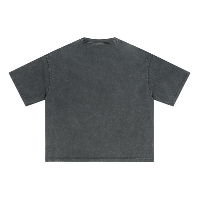 Oversized Vintage Wash Cotton Tee Shirt