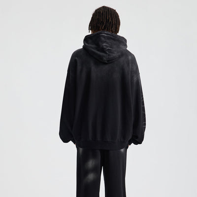 Tiger Stripes Gradient Color Zip Up Hoodie