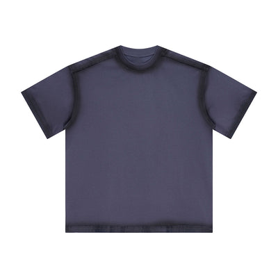 Vintage Washed Oversized Colorblock Tee