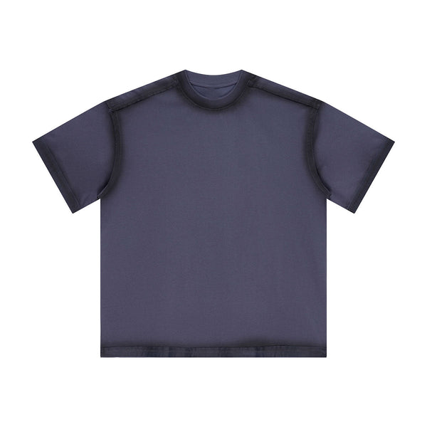Vintage Washed Oversized Colorblock Tee