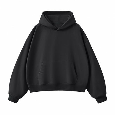 Solid Color Heavyweight Boxy Fit Hoodie