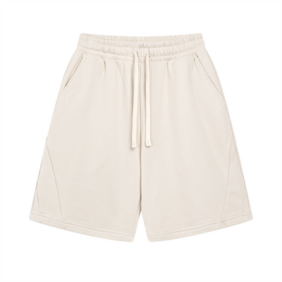 Plain Color Thick Patchwork Shorts