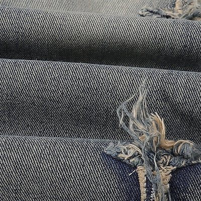 Distressed Patched Star Detail Jeans