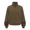 Oversized Zip High Neck Sweatshirt