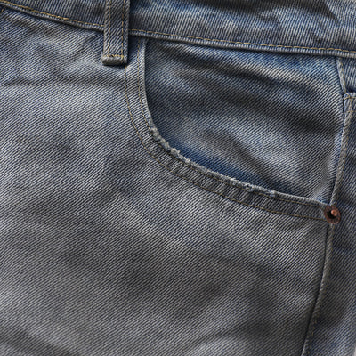 Vintage Faded Ripped Denim Pants