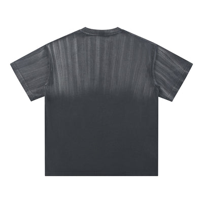 Hand-Painted Gradient Oversized Tee 270gsm