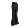 Low-Rise Washed Fleece Flare Sweatpants