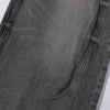 Faded Grey Distressed Wide Leg Vintage Jeans