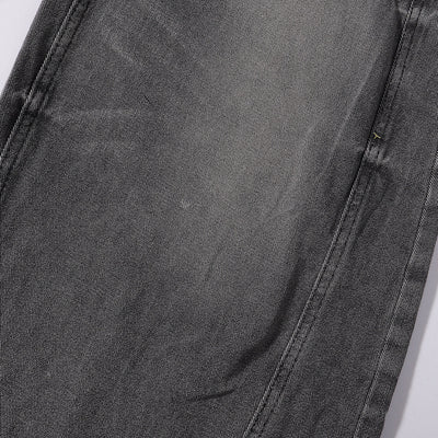 Faded Grey Distressed Wide Leg Vintage Jeans