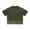 Boxy Raw Edge Washed Loose Short Sleeve Tee