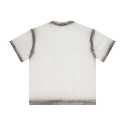 Vintage Washed Oversized Colorblock Tee